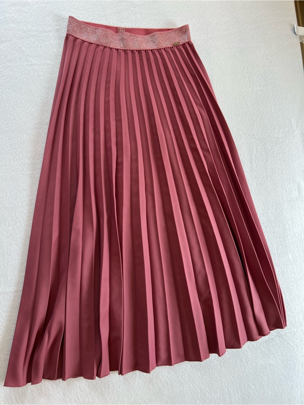 Fracomina Pleated Midi Skirt in Dusty Rose - Women size Medium